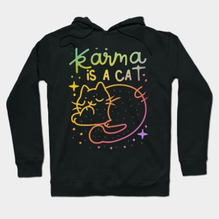 Karma Is A Cat Hoodie